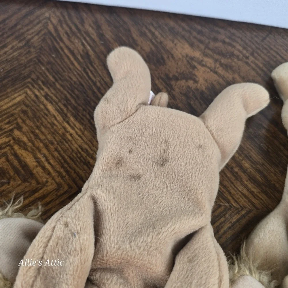Ty Beanie Babies Luke the Dog Spaniel Daschund Brown Black Stuffed Animal 90s